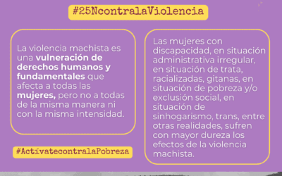 25N – EAPN-ES recuerda que la lucha contra la violencia hacia las mujeres está en la base de la lucha contra la desigualdad y la pobreza